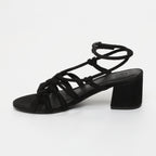 Deekshitha Heeled Sandals - Black