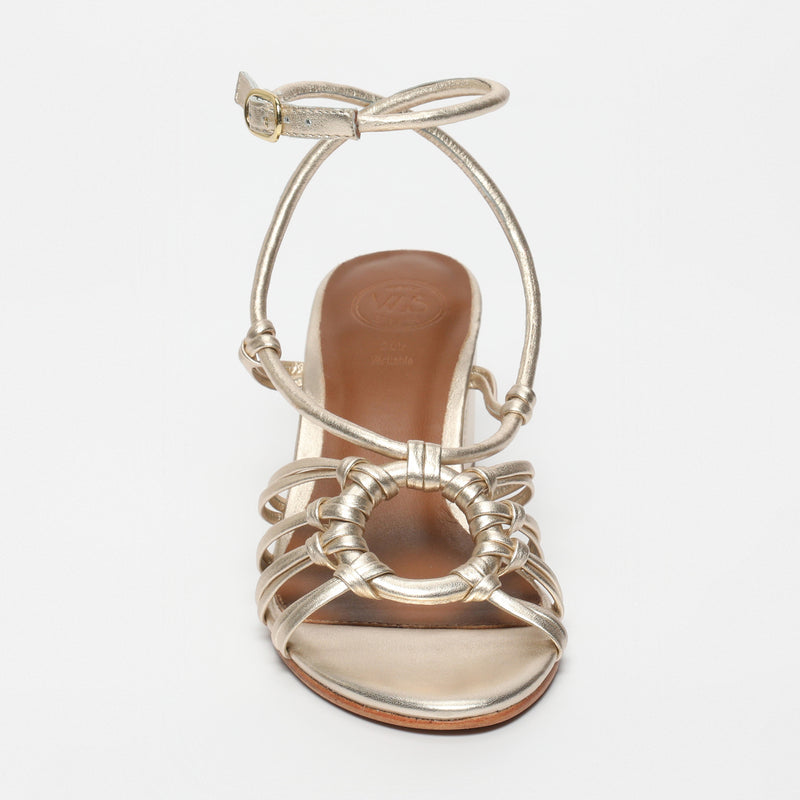 White Sun - Sandales Talon Deekshitha - Platinium Metallic Nappa - Platinium