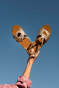 White Sun - Deepti Sandals - Gold Goat Leather - Gold