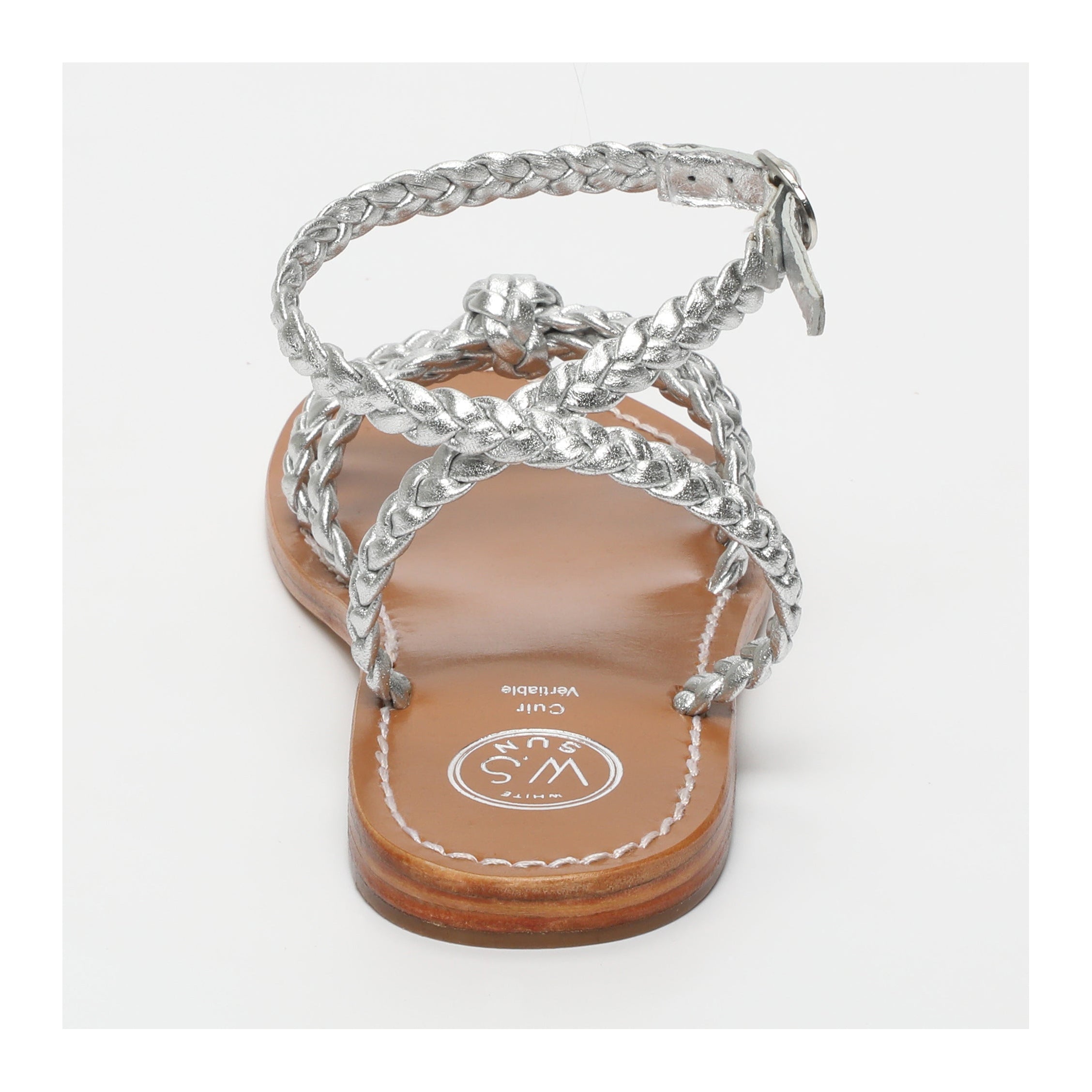 White Sun - Devalekha Sandals - Silver