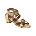 White Sun - DhanashriDark Gold Heeled Sandals