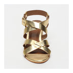 White Sun - DhanashriDark Gold Heeled Sandals