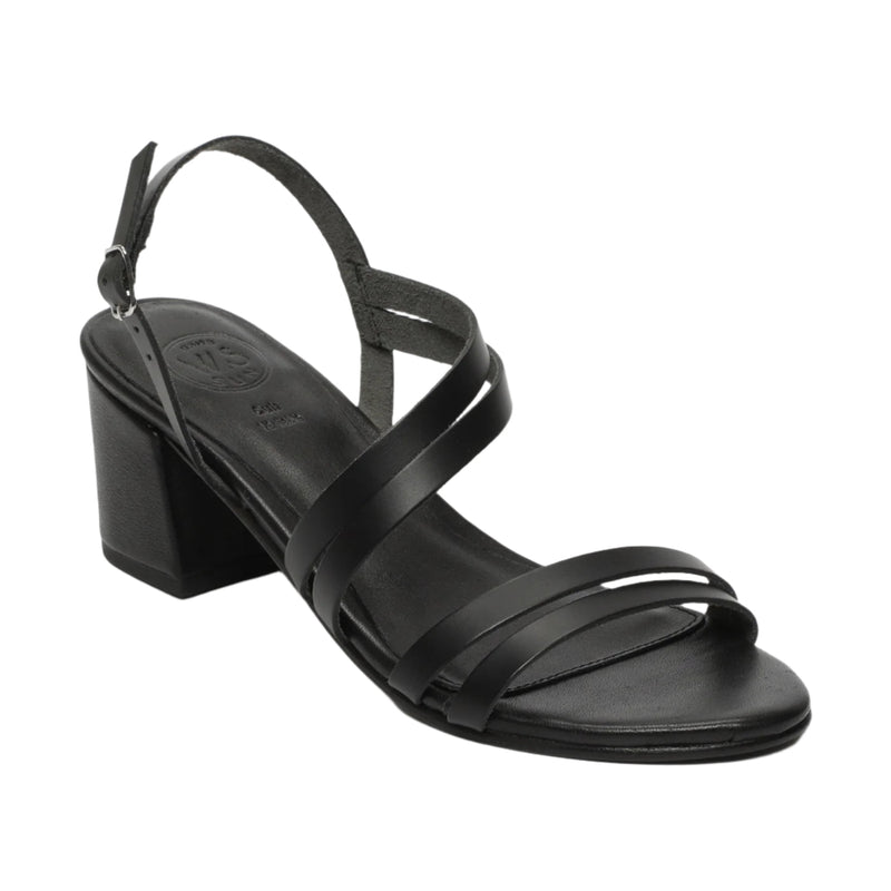 White Sun - Sandales Talon Kachi - Black Buff - Noir