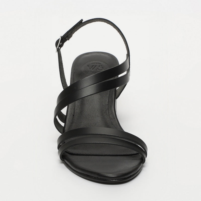 White Sun - Sandales Talon Kachi - Black Buff - Noir