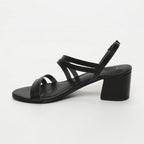 White Sun - Sandalias de tacón Kachi - Black Buff - Negro