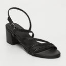 White Sun - Sandales A Talons Maha - Black