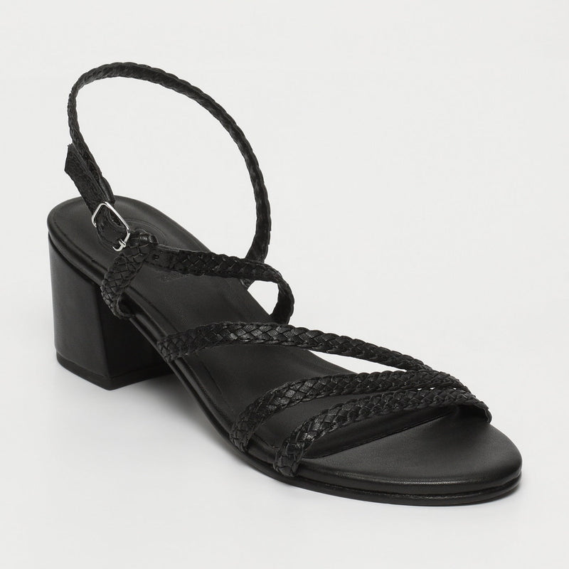 White Sun - Sandales A Talons Maha - Black