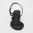 White Sun - Sandales A Talons Maha - Black