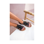 White Sun - Sandalias Henna - Buff negro - Negro