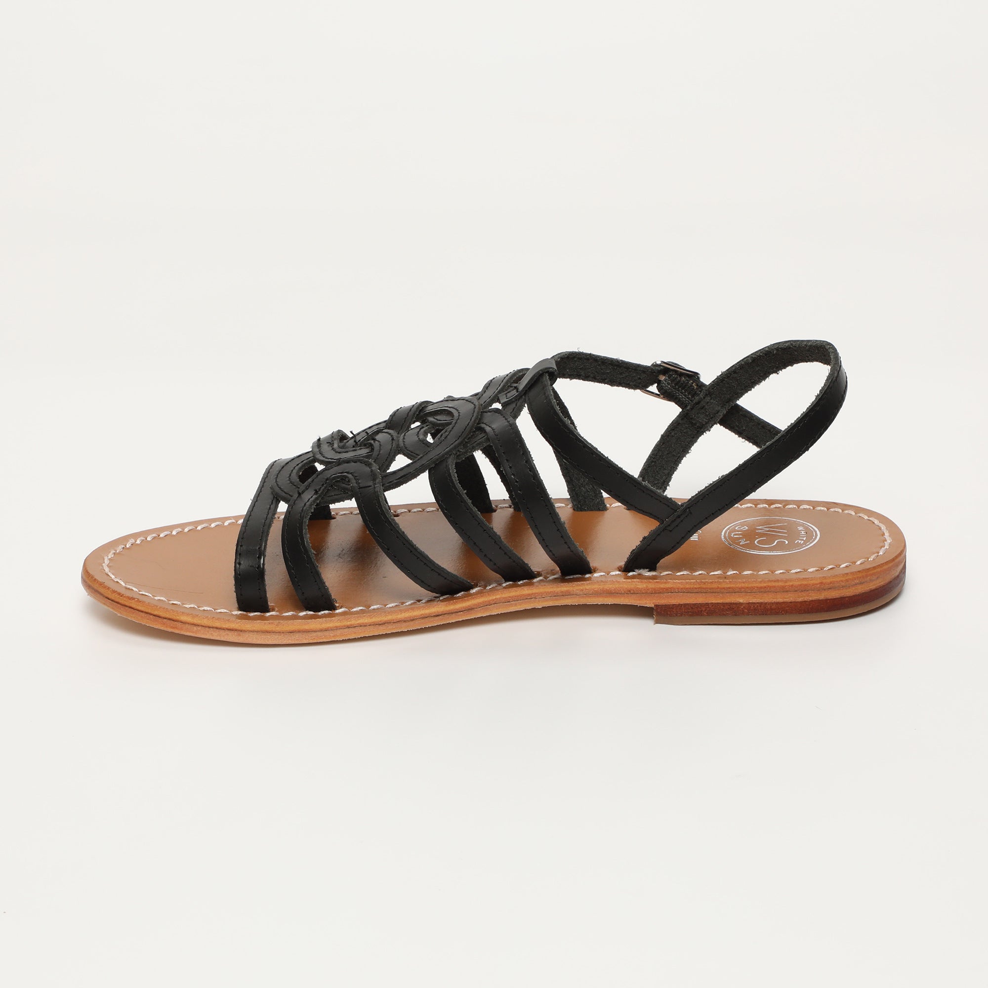 White Sun - Sandalias Henna - Buff negro - Negro