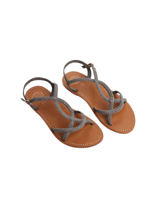 White Sun - Juno Sandals - Snuffed Buff Gray (3B Braid) - Gray