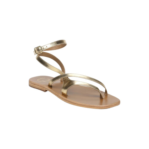 White Sun - Sandales Tinley - Dark Gold Goat Leather - Dark Gold