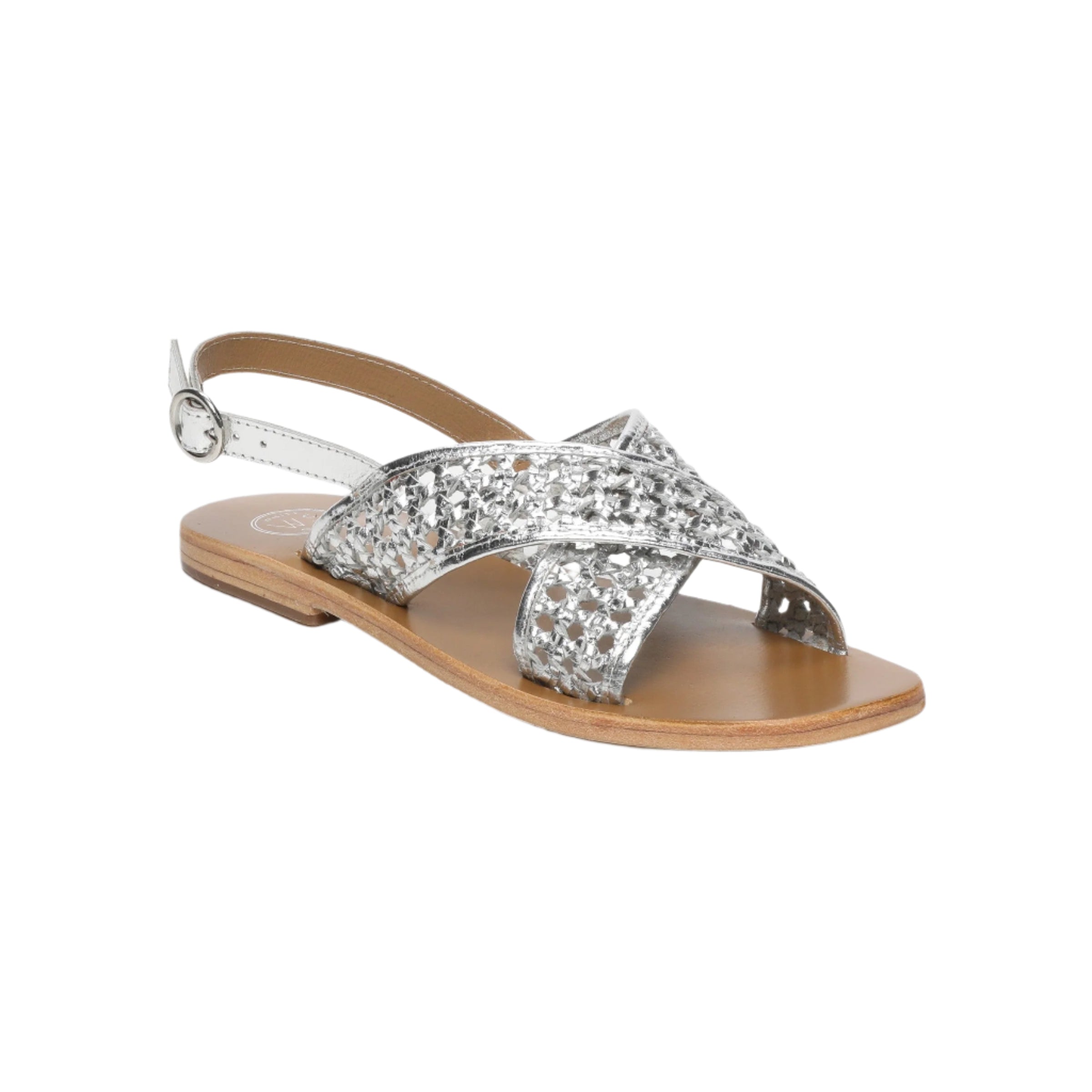 White Sun - Sandalias Baishakh - Piel de cabra plateada - Plateado