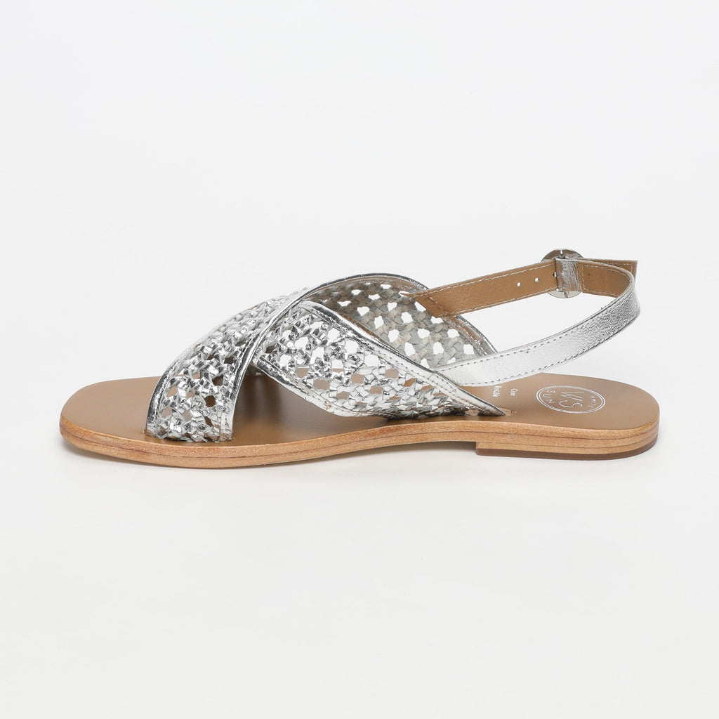 White Sun - Sandalias Baishakh - Piel de cabra plateada - Plateado