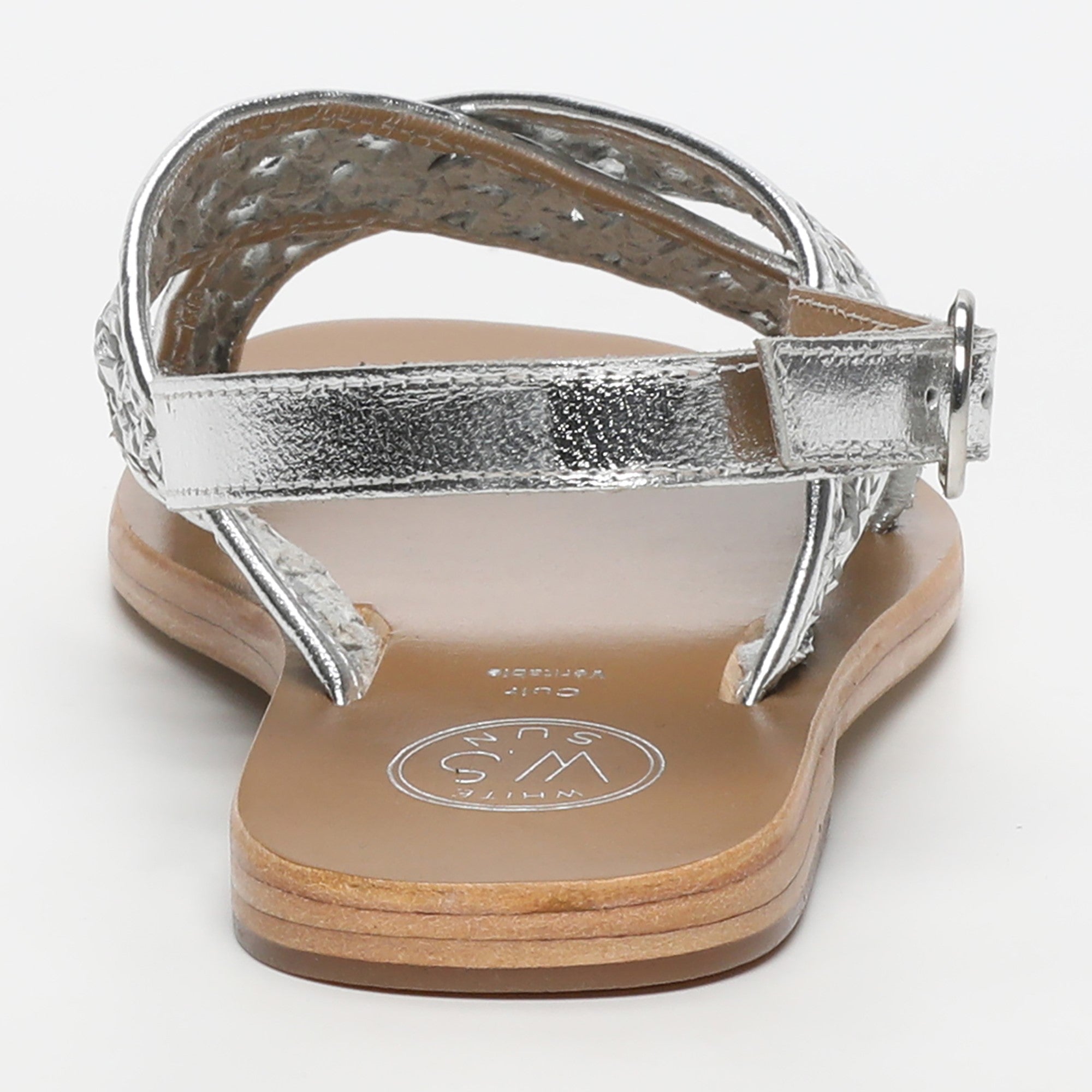 White Sun - Sandalias Baishakh - Piel de cabra plateada - Plateado
