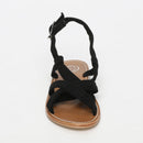 White Sun - Sandales Banita - Black Goat Suede - Black