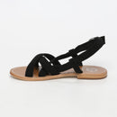 White Sun - Sandales Banita - Black Goat Suede - Black