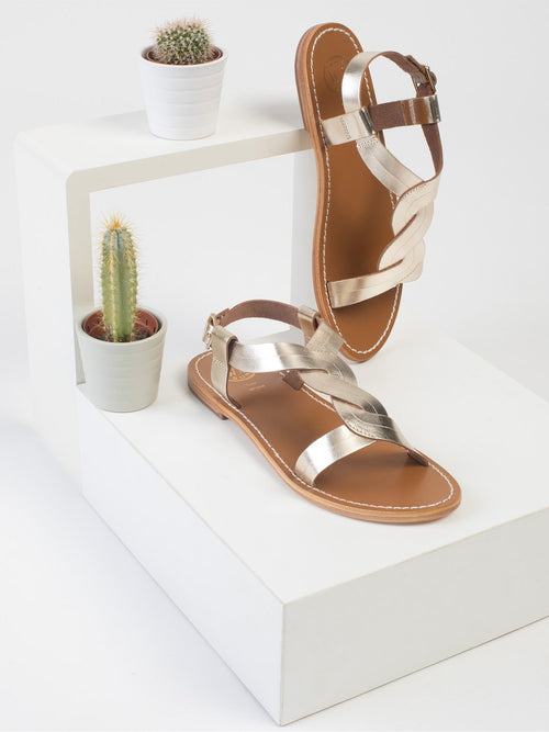 White Sun - Andorra Sandals - Gold Buff - Gold