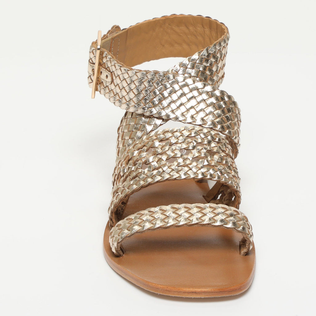 Sandales Solana - Gold Goat Leather - Gold