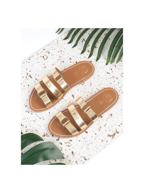 White Sun - Mules Cardena - Dark Gold