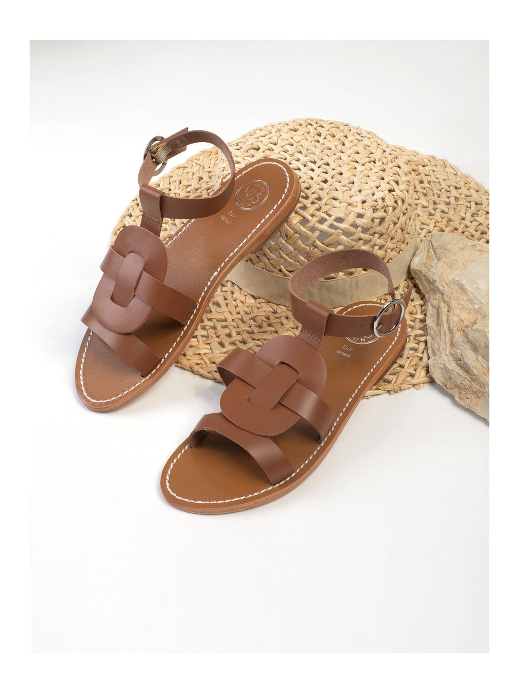 White Sun - Berrocal Sandals - Brown