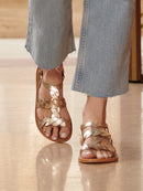 White Sun - Sandales Solaro - Gold Buff - Gold