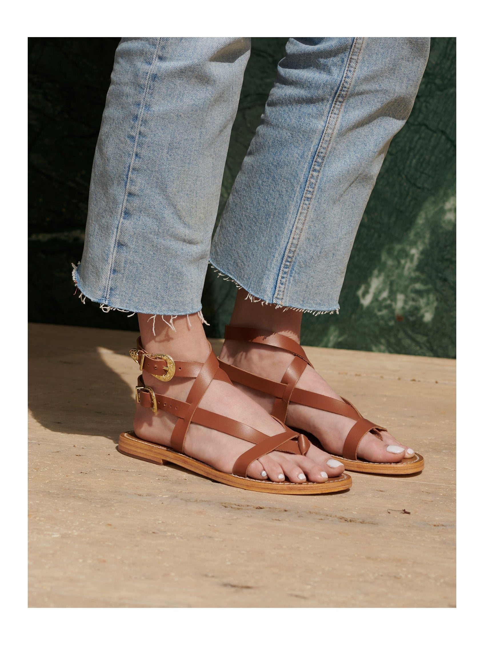 White Sun - Piana Sandals - Camel Buff - Camel