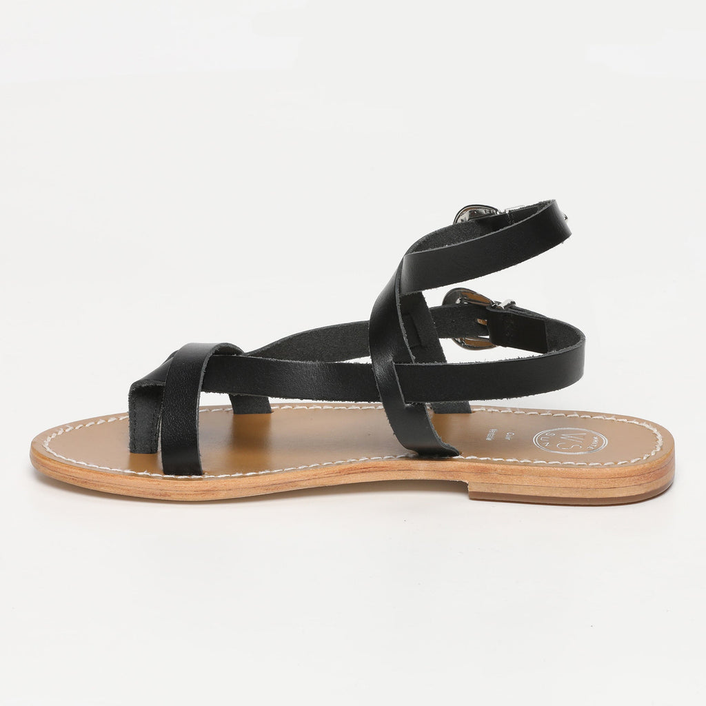 White Sun - Sandalias Piana - Negro Buff - Negro