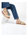 White Sun - Sandalias Mela - Dark Gold Buff - Dark Gold