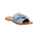 White Sun - Mules Alba - Light Blue Goat Suede - Bleu