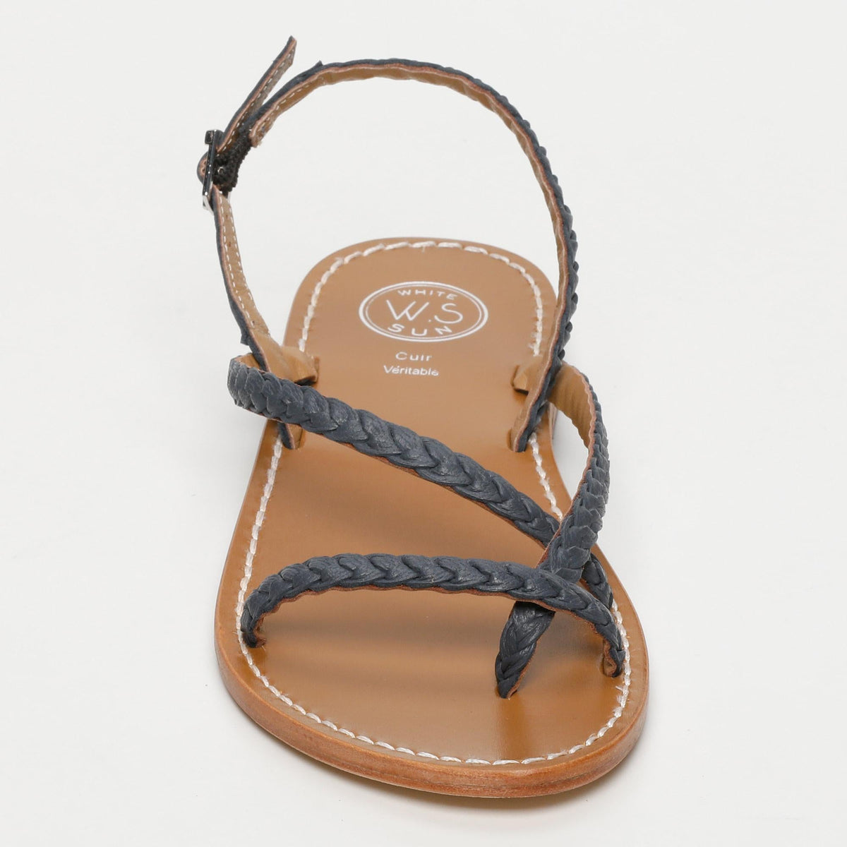 Oriole Sandals - Navy Goat Leather - Blue