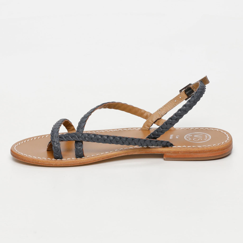 Oriole Sandals - Navy Goat Leather - Blue