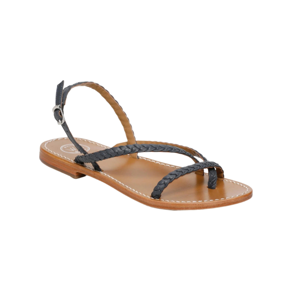 Oriole Sandals - Navy Goat Leather - Blue