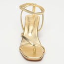 White Sun - Sandales Talon Cheyenne - Dark Gold Sheep Metallic Nappa - Dark Gold