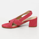White Sun - Sandales Talon Isia - Raspberry Goat Suede - Raspberry