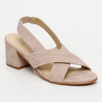 Isia Heeled Sandals - Light Beige