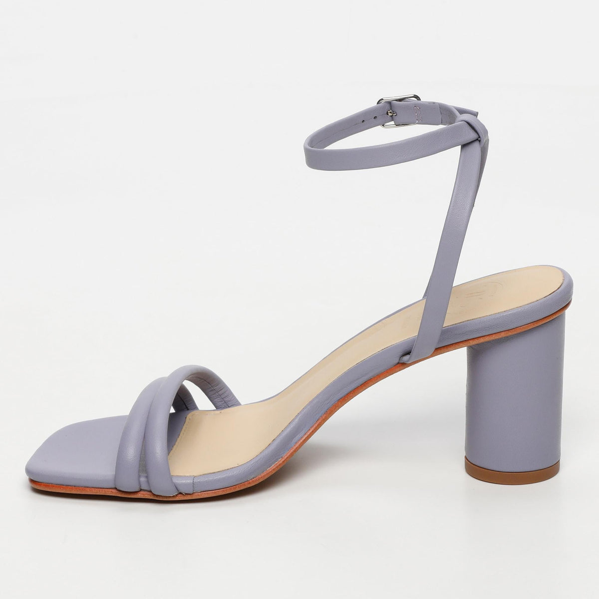 Daachayani Heeled Sandals - Lavender Sheep Nappa - Lavender