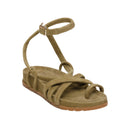 White Sun - Sandales Ava - Olive Goat Suede - Olive
