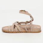 White Sun - Sandalias Ava - Ante de piel de cabra beige claro - Beige claro