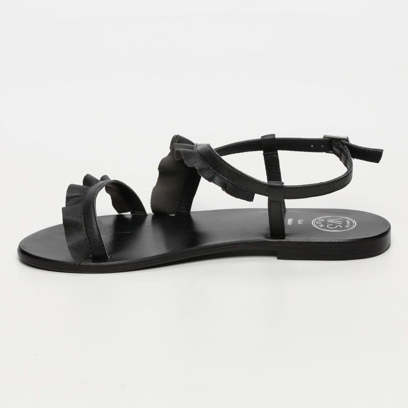 White Sun - Sandalias Harper - Napa Oveja Negra - Negro