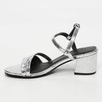 Sandales Darshika - Silver Crackle