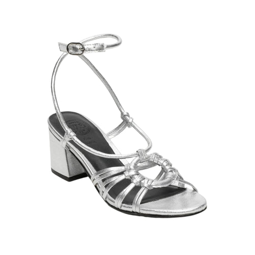 White Sun - Sandales Talon Deekshitha - Silver Sheep Metallic Nappa - Silver