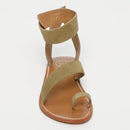 White Sun - Sandales Deeva - Olive Goat Suede - Olive