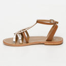 Thoasa Sandals - Gold+Camel