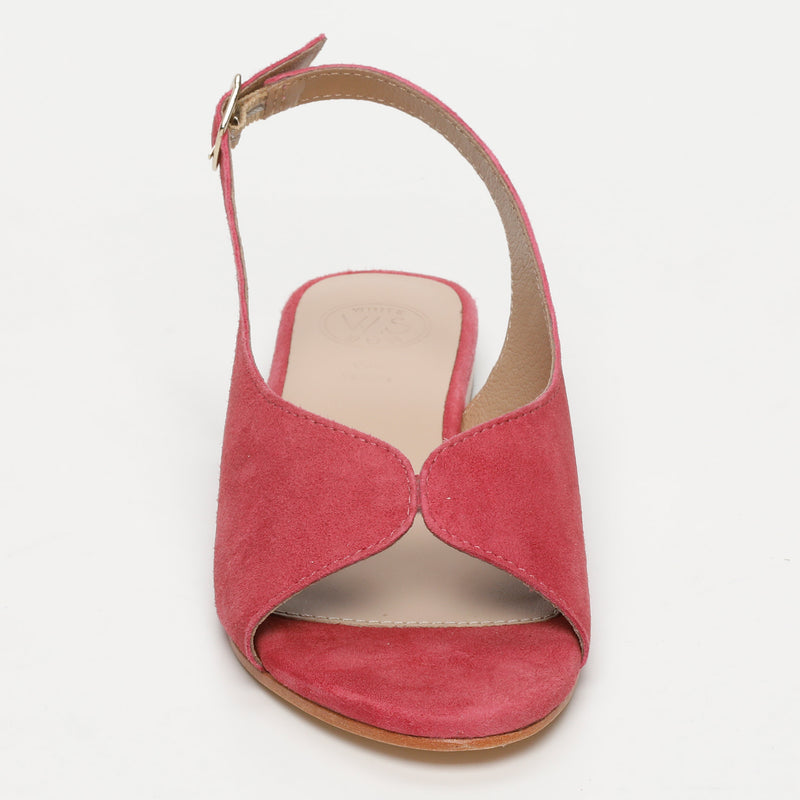 White Sun - Sandales Charly - Raspberry Goat Suede - Raspberry