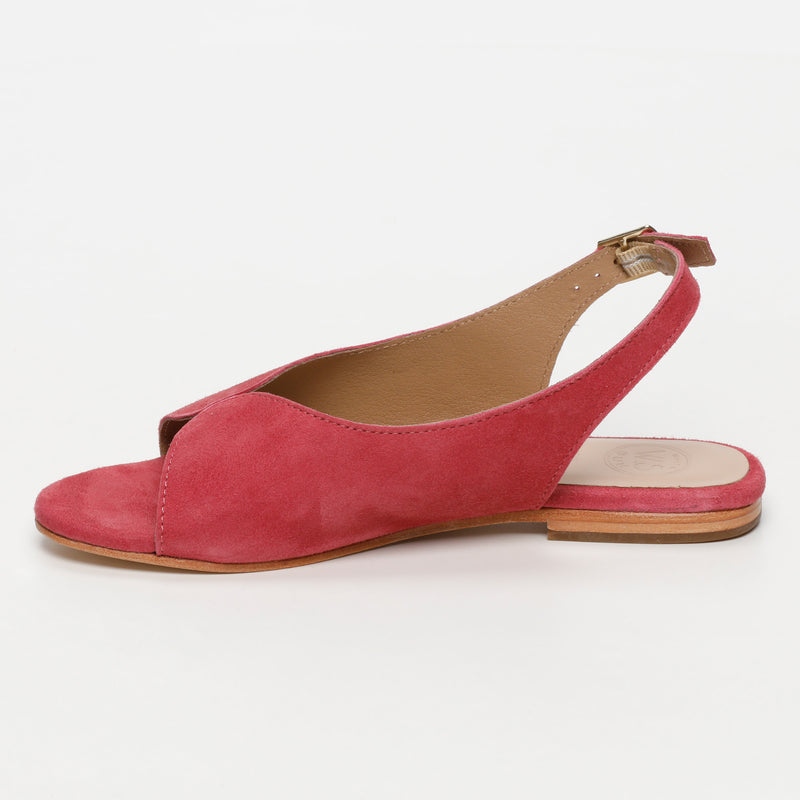 White Sun - Sandales Charly - Raspberry Goat Suede - Raspberry