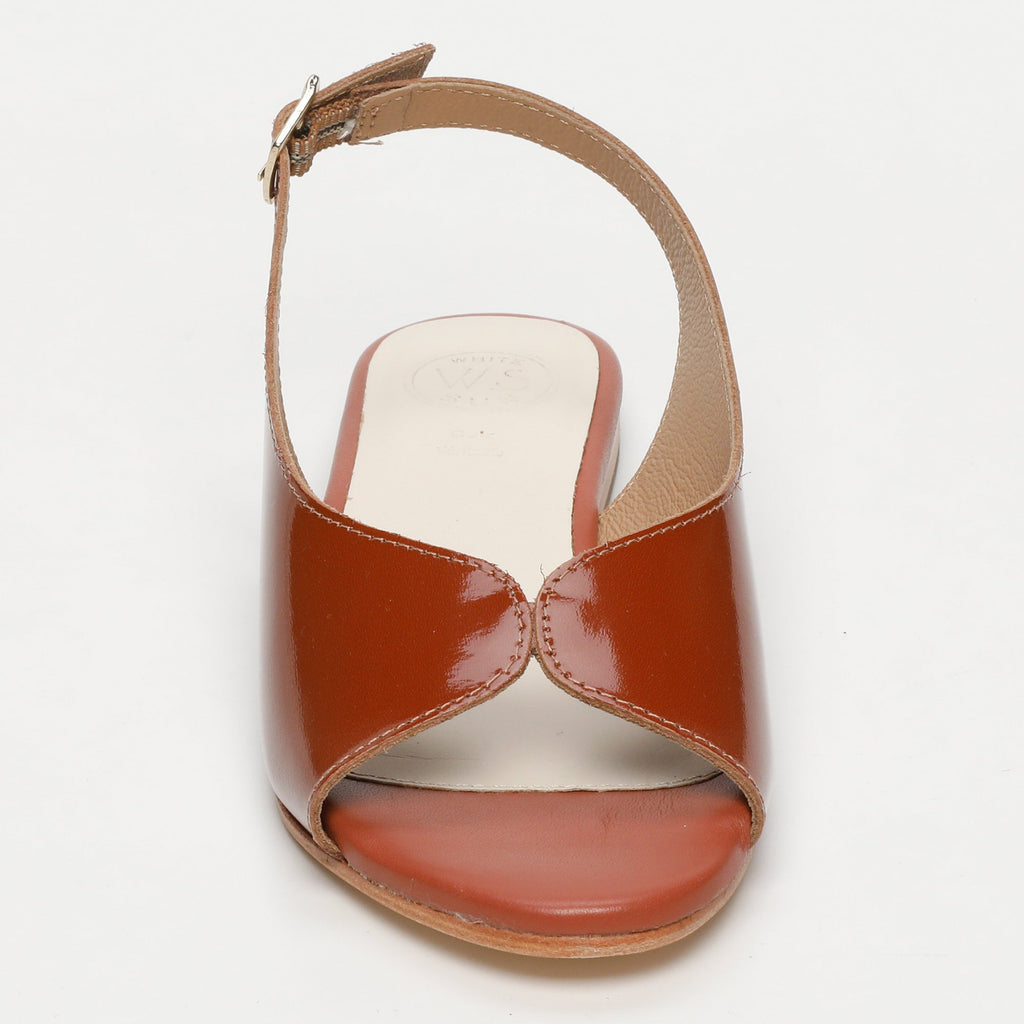Charly Sandals - Camel Patent