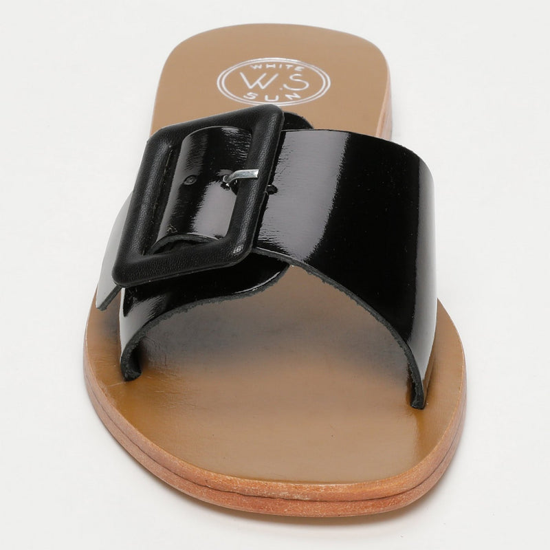 Ardashir Sandals - Black Patent