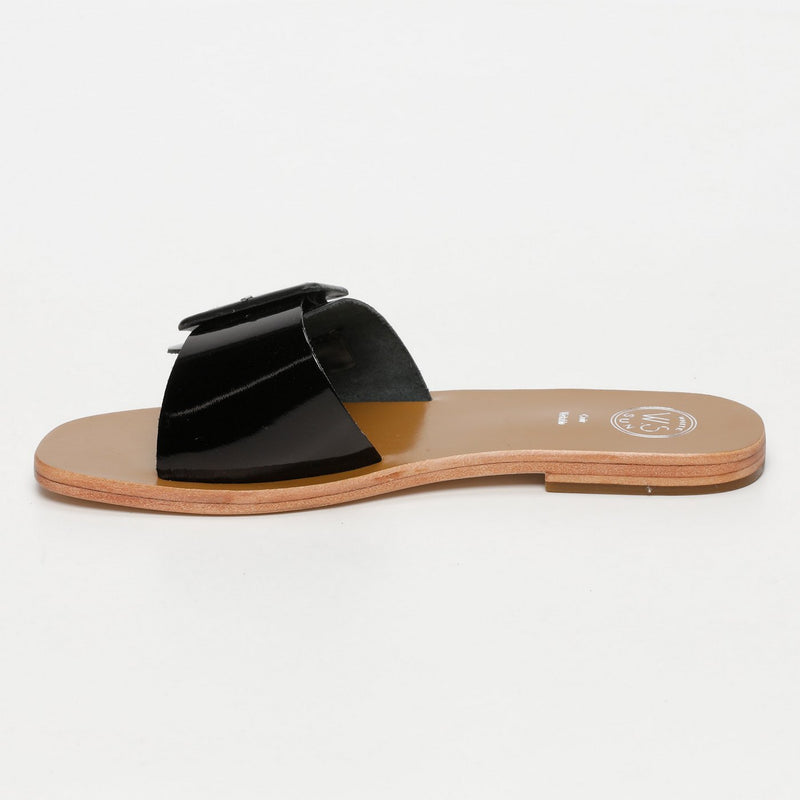 Ardashir Sandals - Black Patent