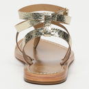 Sol Blanco - Sandalias Esther - Cuero metalizado Gold Crackle - Gold Crackle